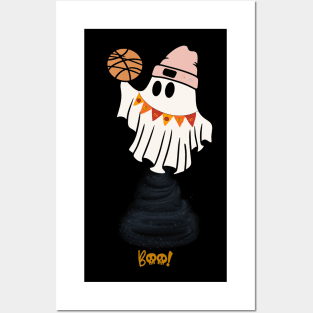 Pink Ghost Basketball Posters and Art